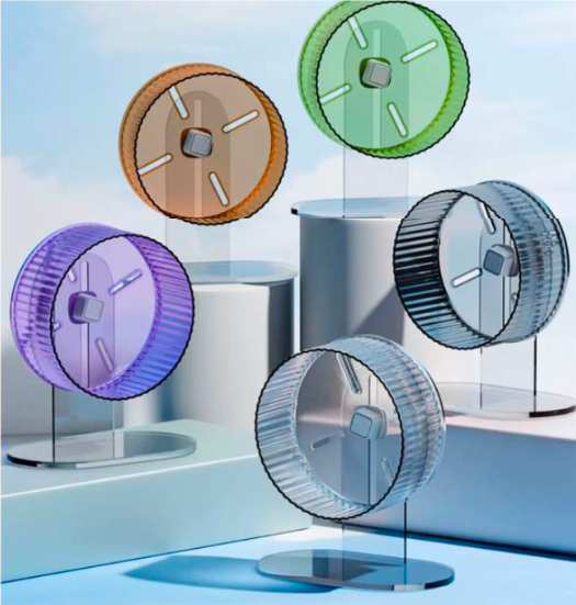 RUEDA TRANSPARETE PARA HAMSTER PEQUEÑA