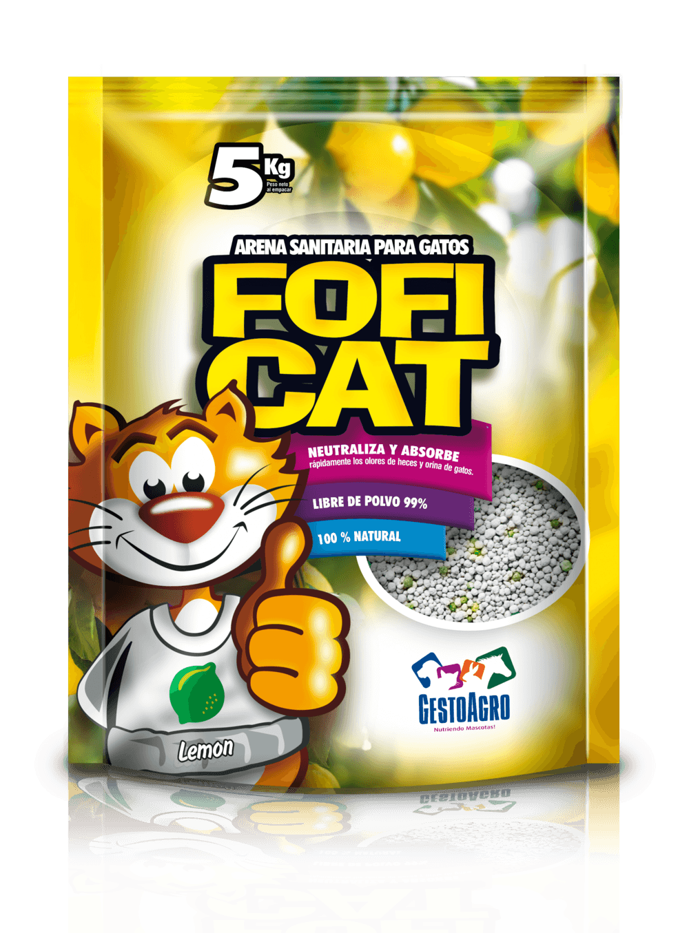 Arena Fofi cat limon 5kg