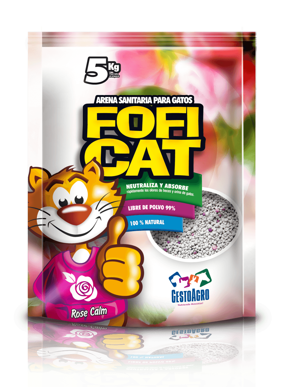 Arena fofi cat rosa 5kg