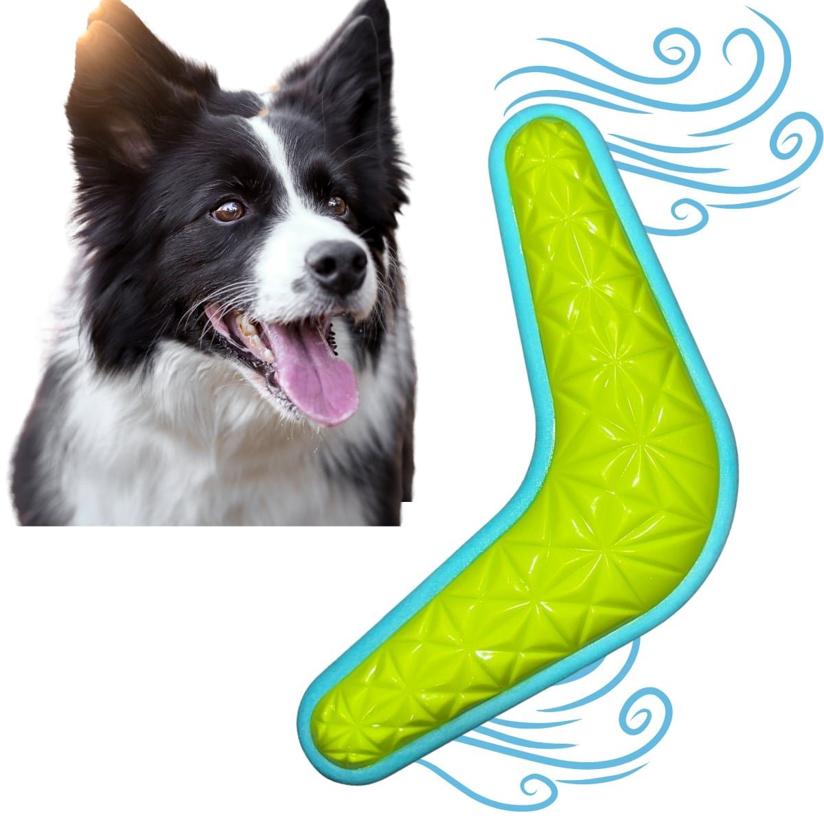 Juguete para perro frisbee volador en goma con sonido