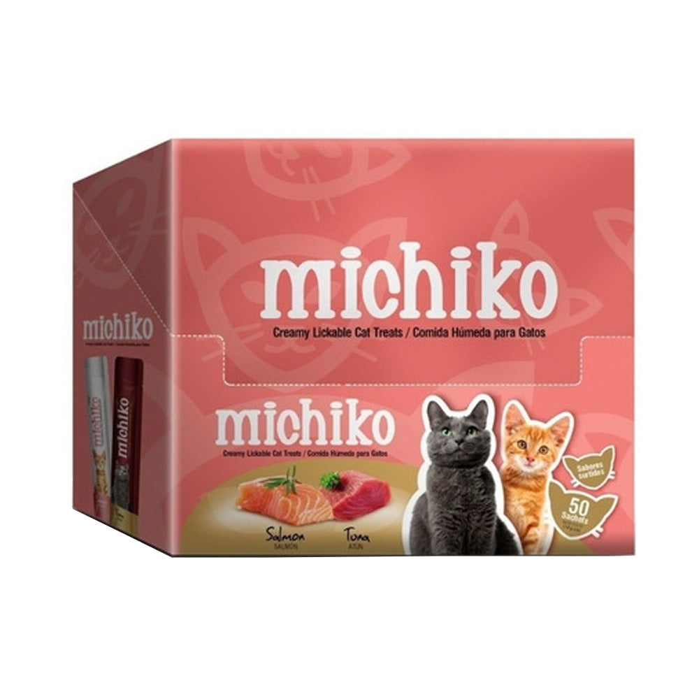 Caja Michiko – Salmón Y Atún 50 Sachets De 14 Gr