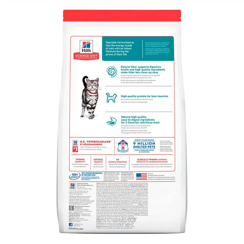 Alimento Para Gato Hills Adultos Indoor - 3.5 Lb