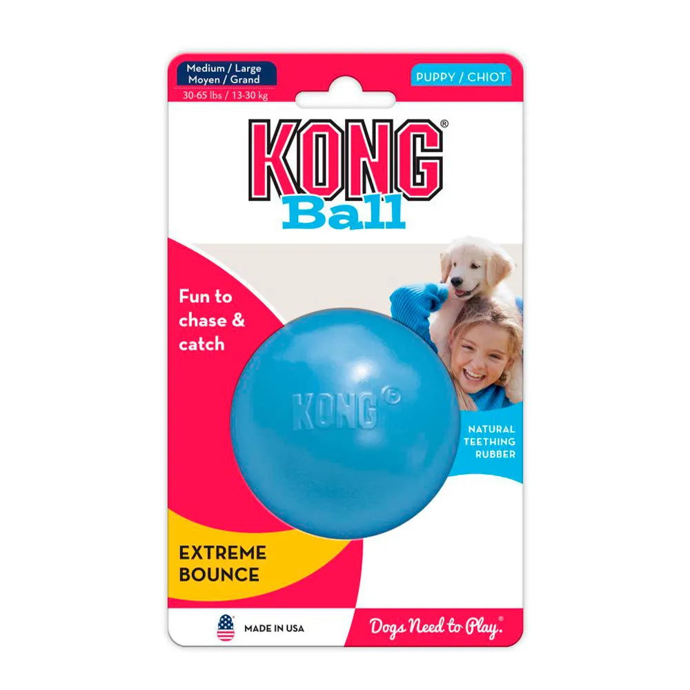KONG Perro – Pelota Puppy Caucho Medium/Large