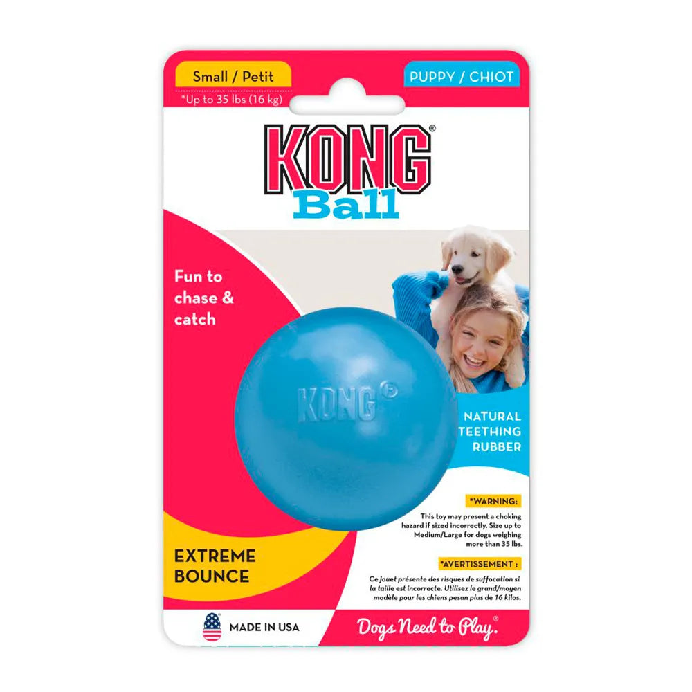 KONG Perro – Pelota Puppy Caucho Small
