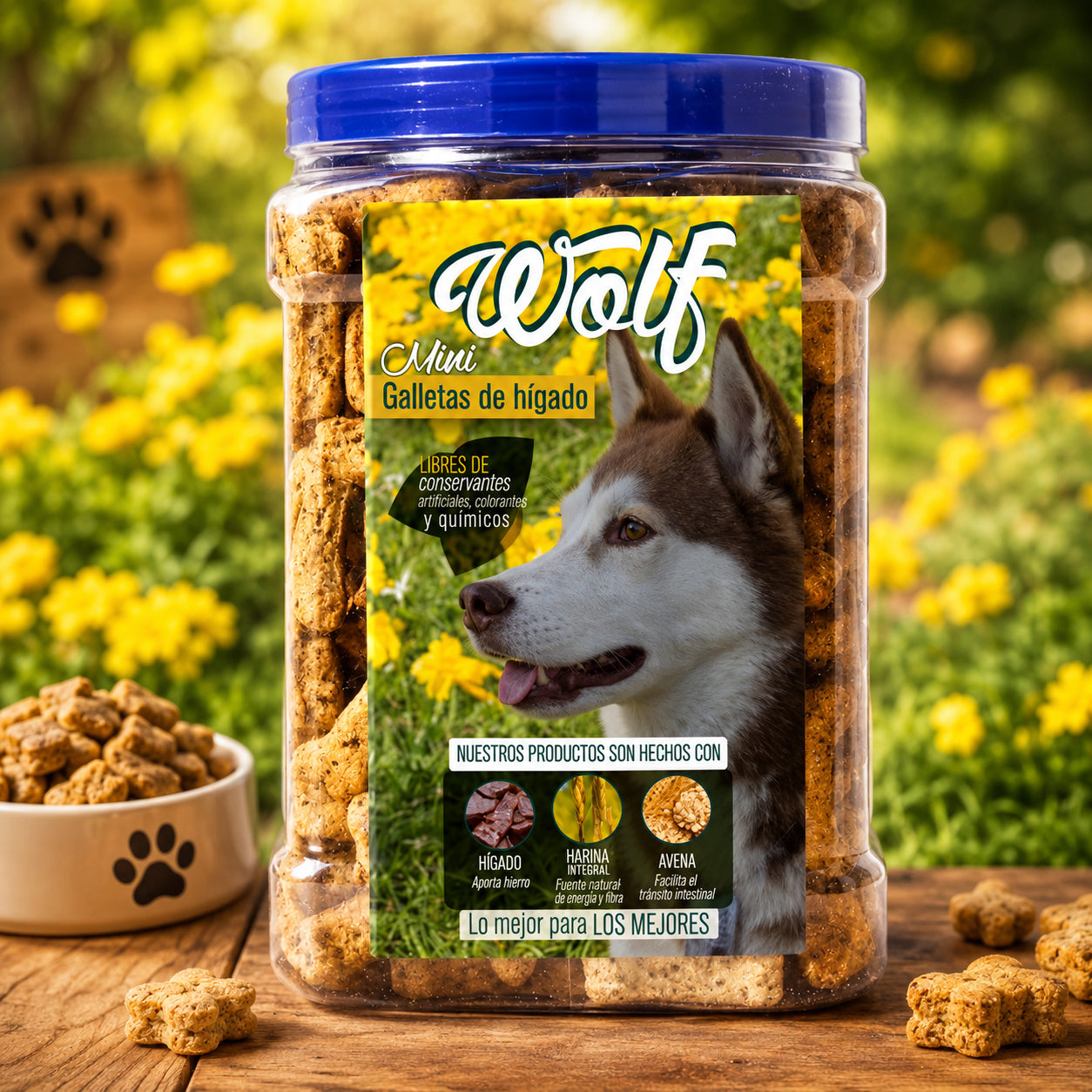 Minigalleta De Hígado Wolf 1000 Gr
