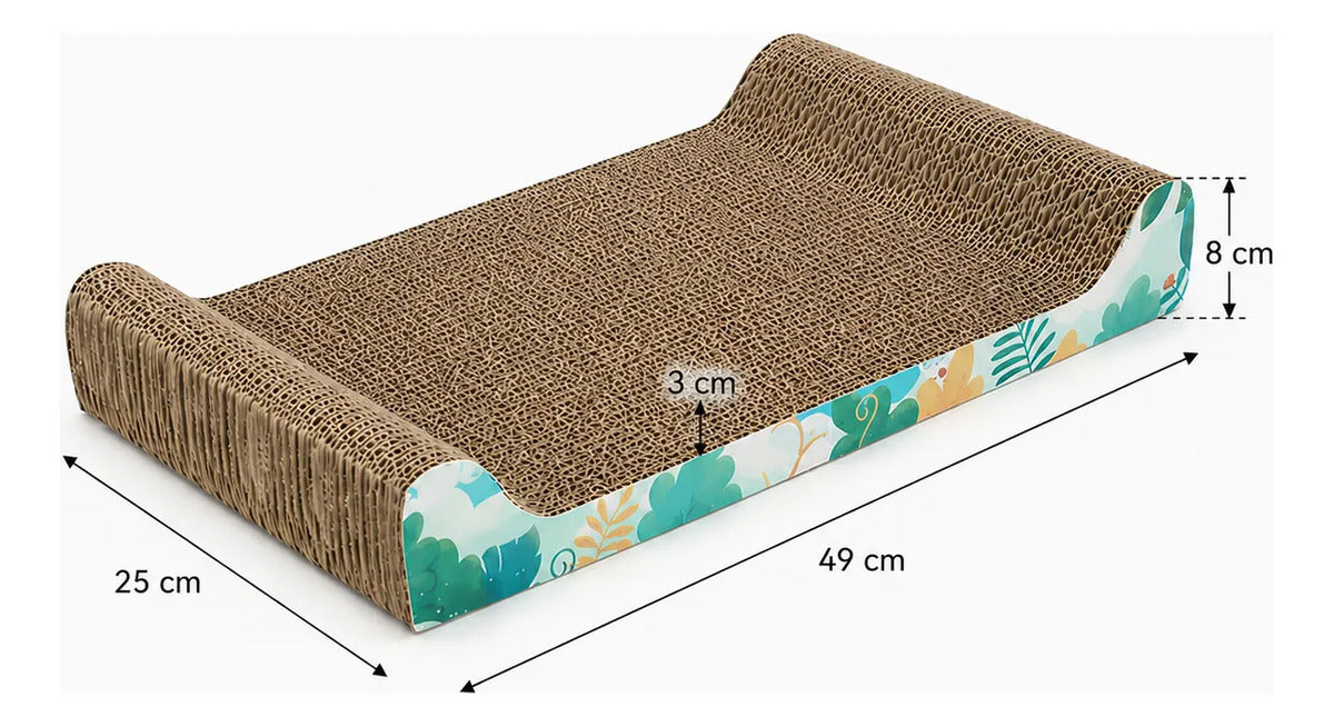 Rascador Para Gato Tipo Mueble Largo 49cm Wuufu Cafe