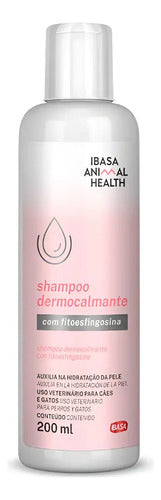 Shampoo Dermocalmante Perros Y Gatos X 200 Ml Ibasa Medicado Sin Fragancia