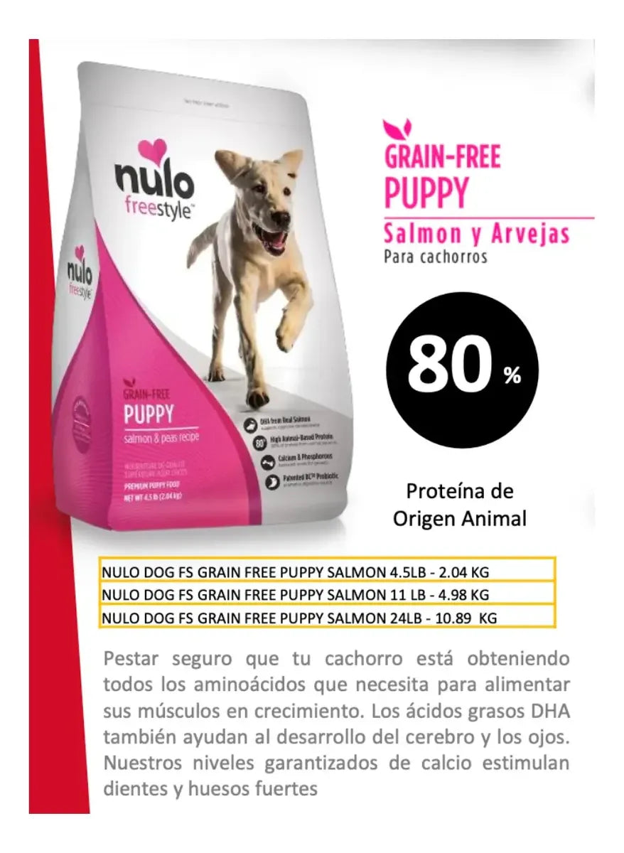 Nulo Dog Fs Grain Free Puppy, Salmon