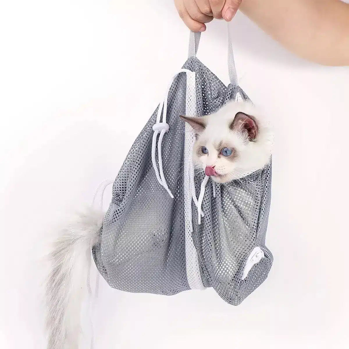 Malla para bañar gatos