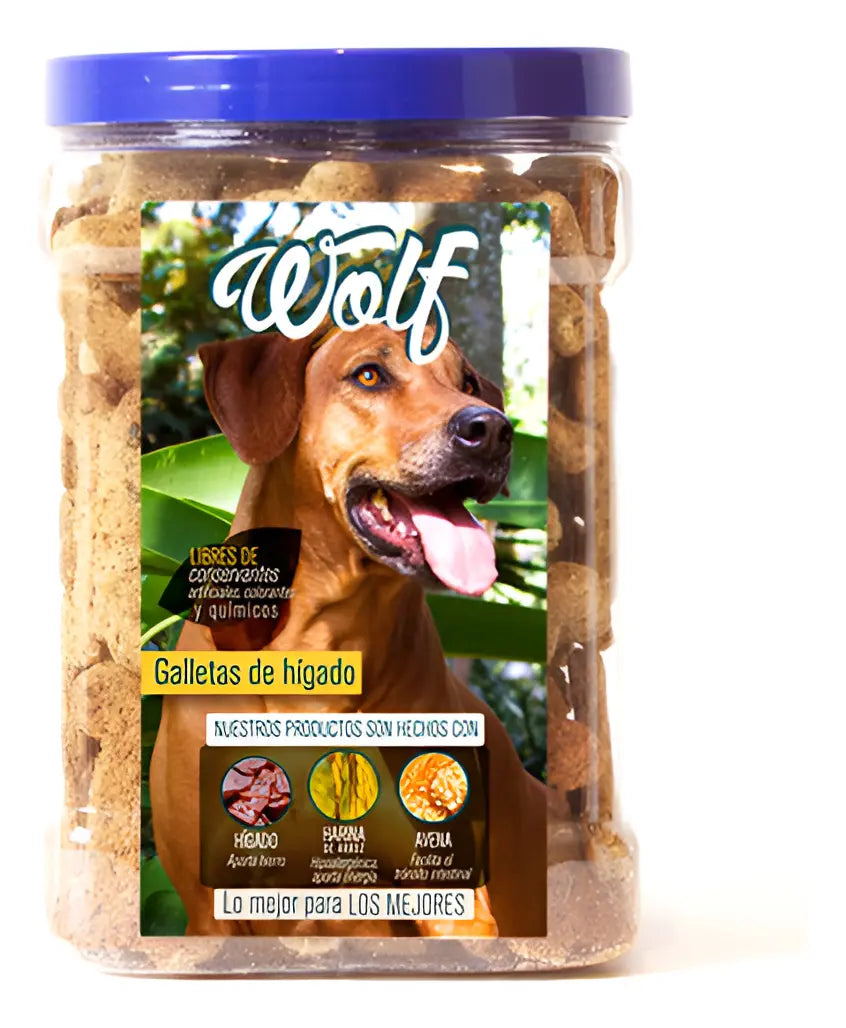 Maxigalleta de Higado Bombonera Wolf 1 KG