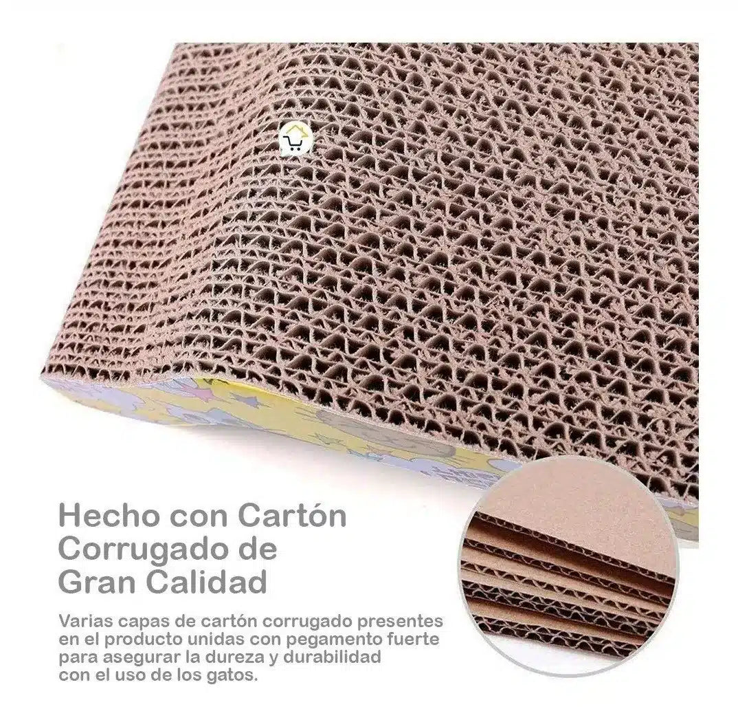 Rascador de carton ondulado para gato