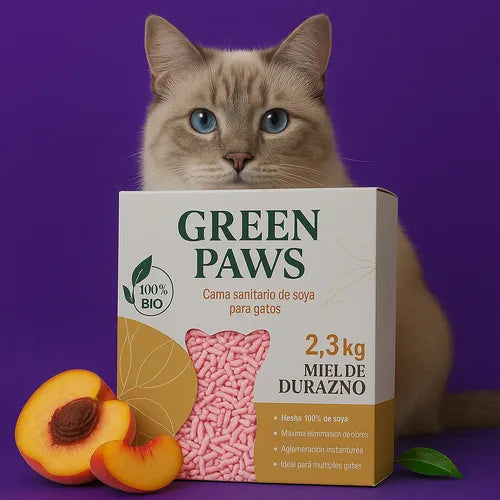 Arena de tofu para gatos Green paws