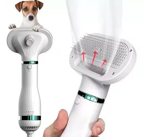 Secador De Pelo Peine Para Mascotas 2 En 1 Portátil
