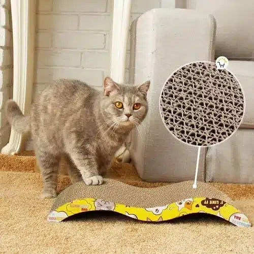 Rascador de carton ondulado para gato