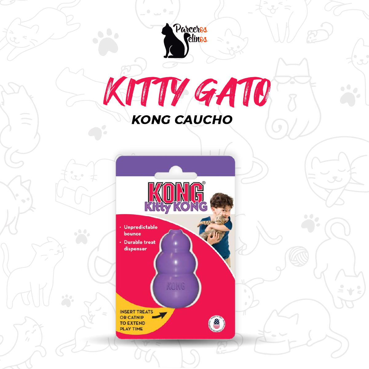 KONG Gato Kitty KONG Caucho