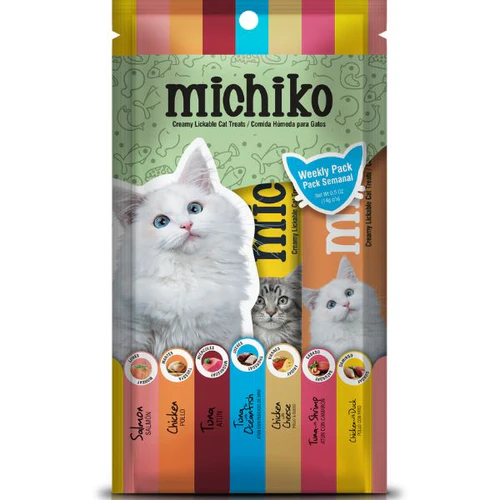 Michiko Comida Humeda para Gatos 7 Sabores 14gxUnd