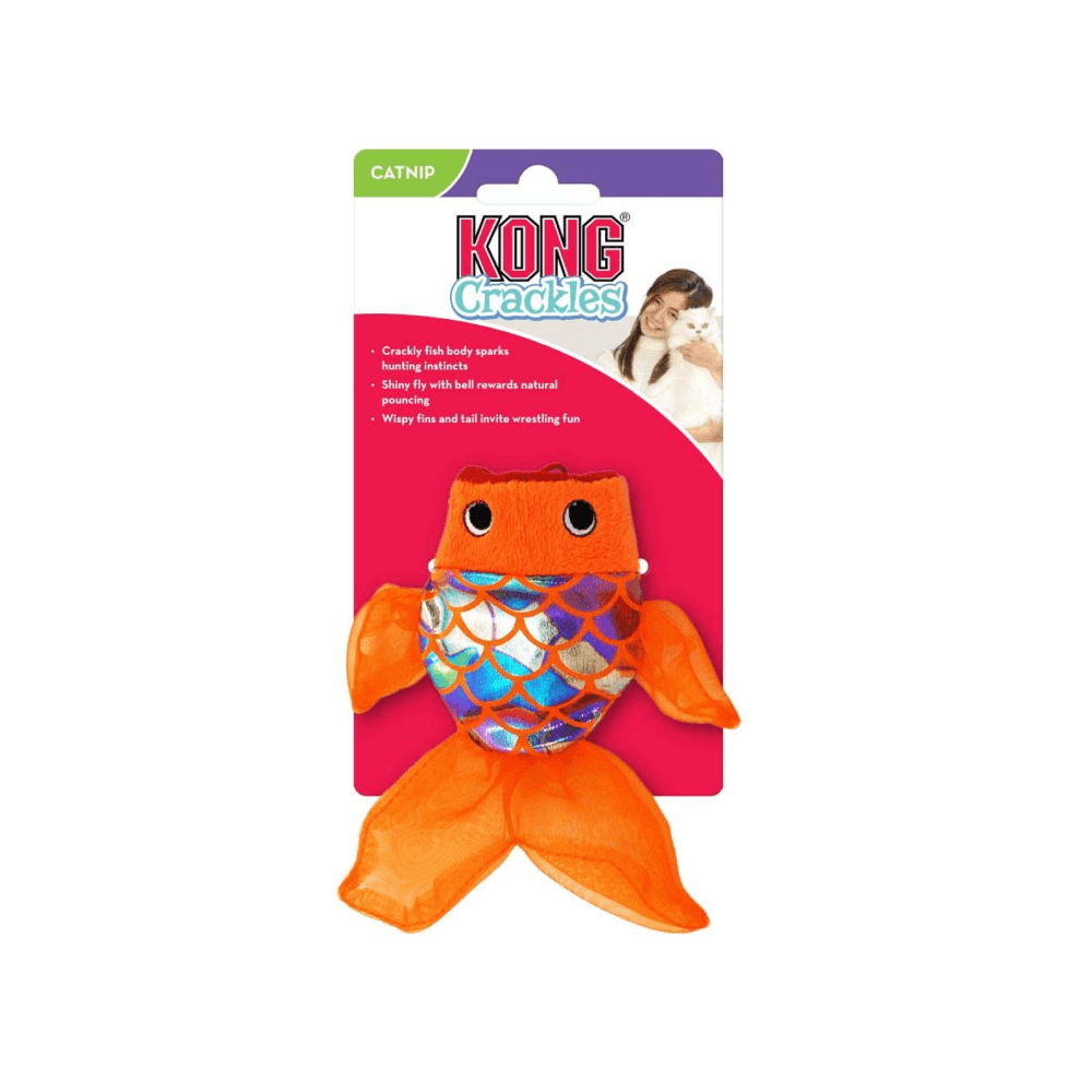 KONG Gato Juguete Crackles Gulpz - Pescado