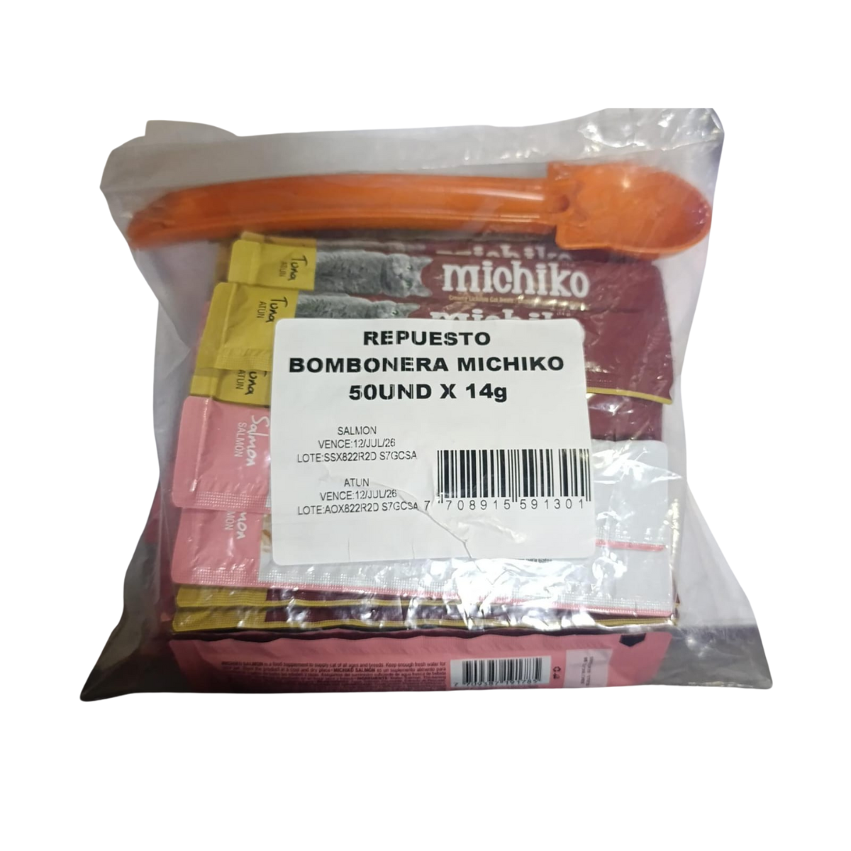 Repuesto Michiko – Atún Y Salmón (50 Sachets De 14 Gr)