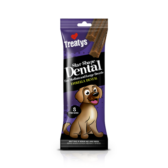 Snack Treatys Dental Estrella – Para Razas Medianas Y Grandes (3 Unidades)